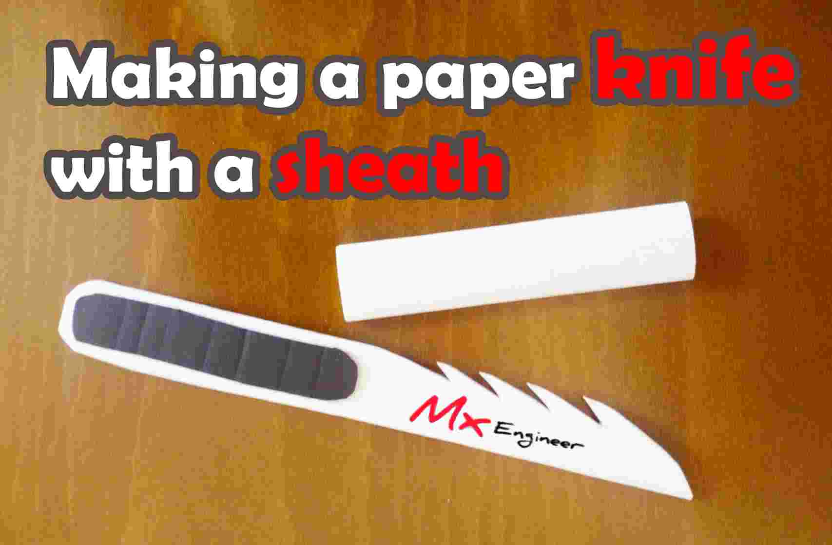 making paper kinfe